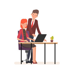 Business people colleague character teamwork standing corporate. Animation for motion graphic.