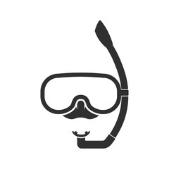 Diving mask icon. Vector. Illustration.