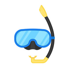 Underwater mask illustration. Vector.