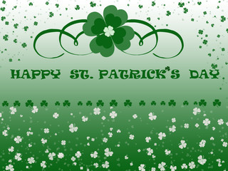 St. Patrick's Day celebration greeting card
