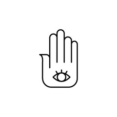 India, hamsa icon. Element of India culture icon. Thin line icon for website design and development, app development. Premium icon