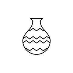 India, pot icon. Element of India culture icon. Thin line icon for website design and development, app development. Premium icon