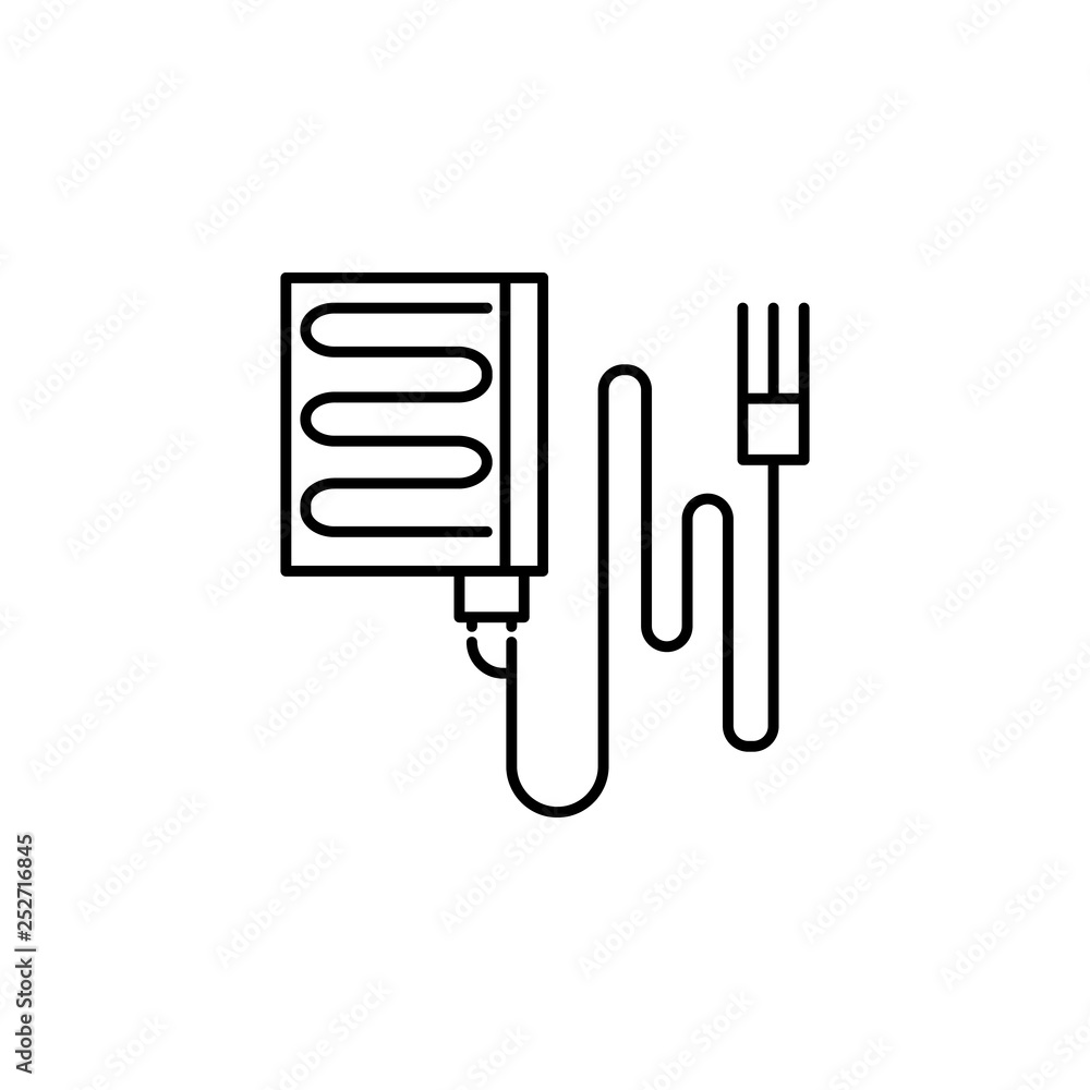 Poster smart farm, sensor icon. element of smart farm icon. thin line icon for website design and developme