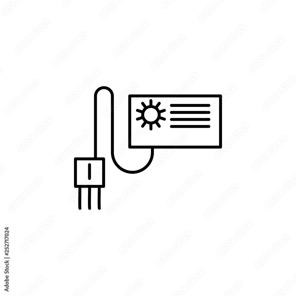 Aufkleber smart farm, sensor icon. element of smart farm icon. thin line icon for website design and developme