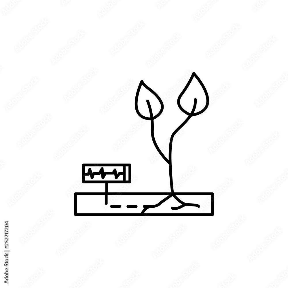 Poster smart farm, harvest icon. element of smart farm icon. thin line icon for website design and developm