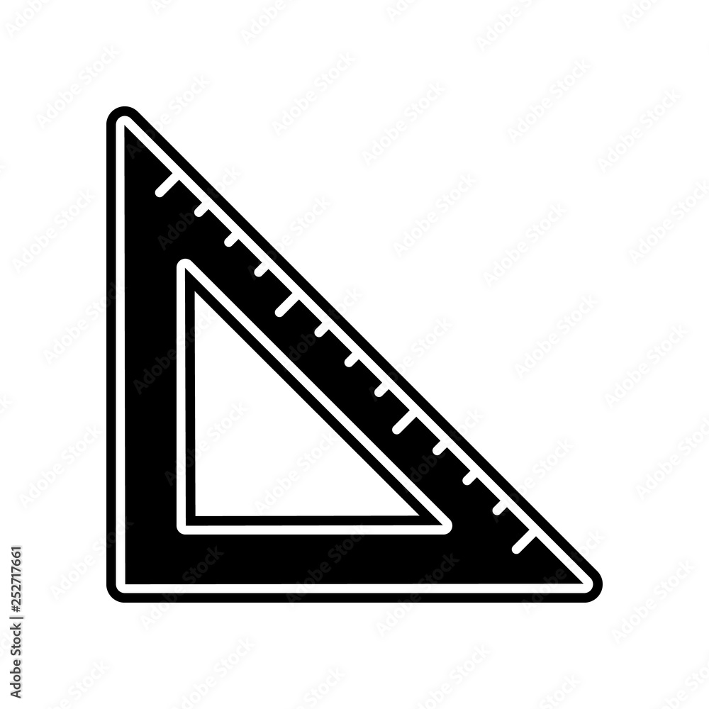 Aufkleber angle ruler icon. element of education for mobile concept and web apps icon. glyph, flat icon for we