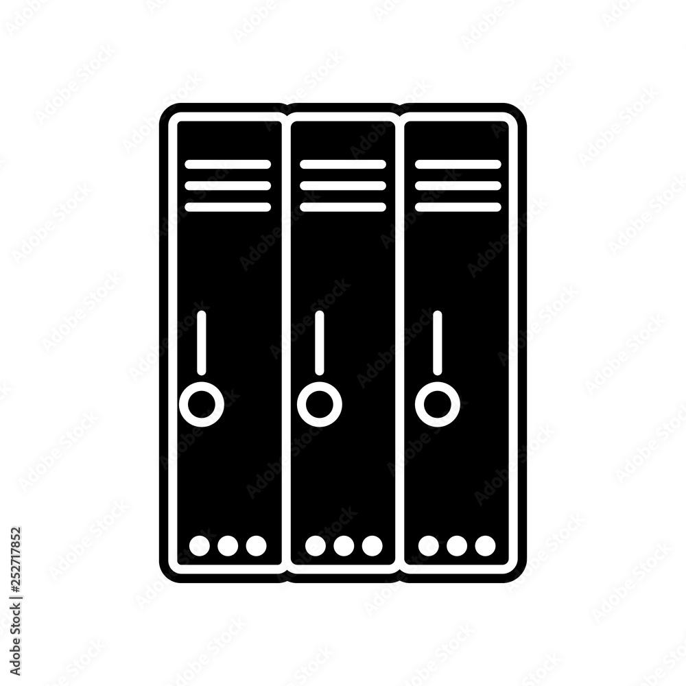 Poster folders for documents icon. element of education for mobile concept and web apps icon. glyph, flat i