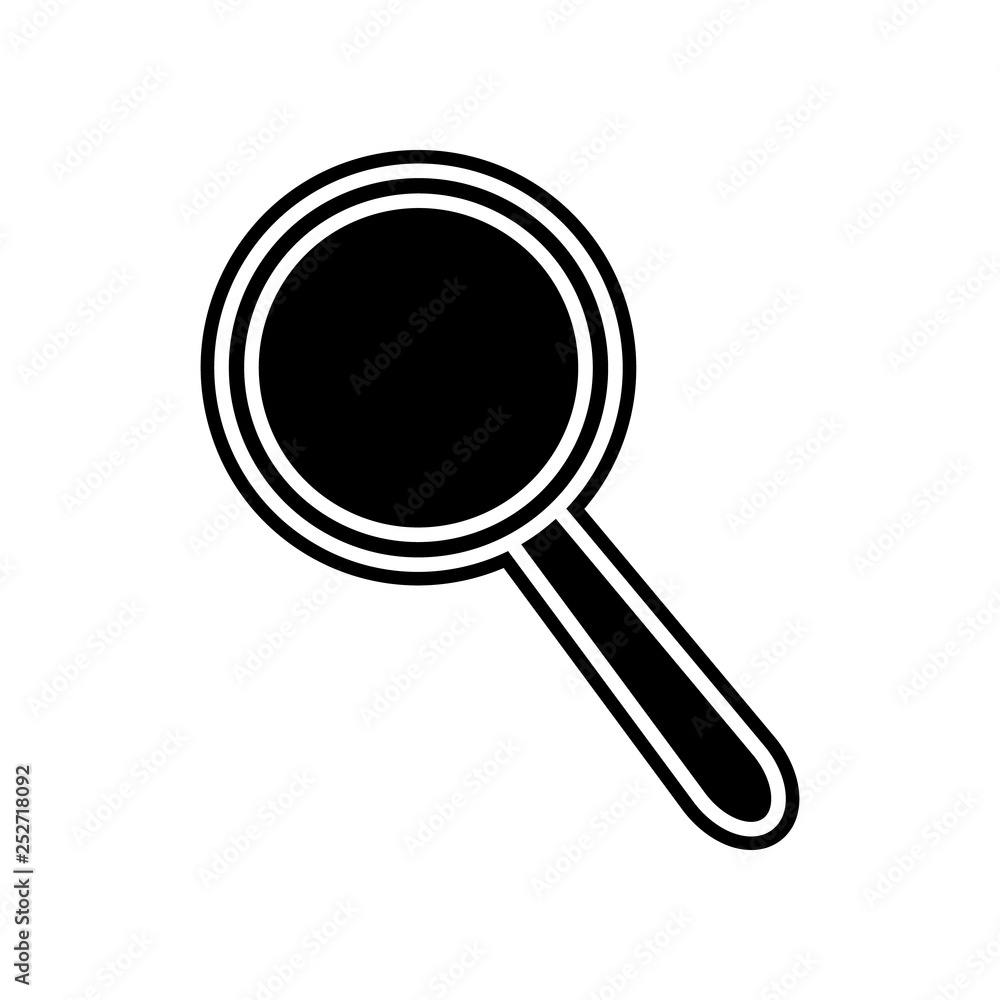 Aufkleber magnifier icon. element of education for mobile concept and web apps icon. glyph, flat icon for webs