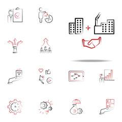 Asset increase agreement icon. Business and management icons universal set for web and mobile