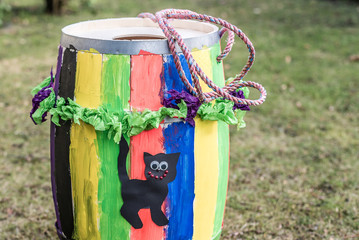 hit the cat out of the barrel, an old danish tradition on Lenten Sunday