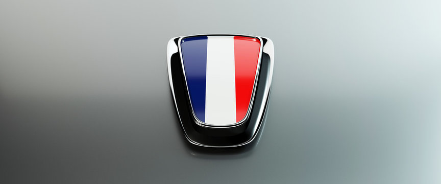 Logo France sous forme d'écusson Stock Illustration