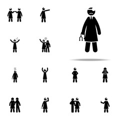 doctor, sad icon. doctor icons universal set for web and mobile