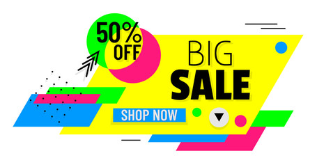 Modern Shoping Banner. Big sale