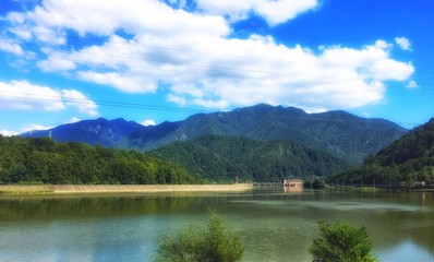 Fototapeta premium Lake in mountains