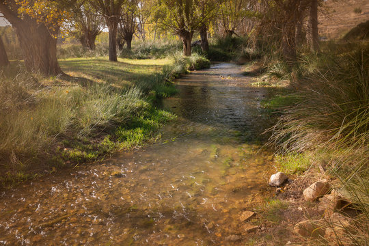 Pancrudo river next to Navarrete del Rio, province of Teruel, Aragon, Spain