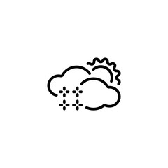 snow in the day icon