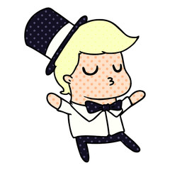 cartoon of kawaii cute prom boy