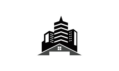 Fototapeta na wymiar city home logo