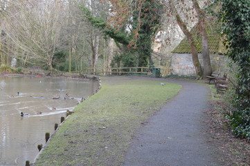 Lade Braes Walk St Andrews. Fife, Scotland in February