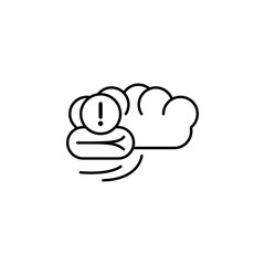 mental disorder, disease, medical icon. Element of disease icon. Thin line icon for website design and development, app development. Premium icon