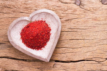 grains and annatto powder