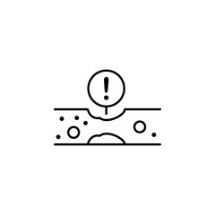 thrombus, disease, medical icon. Element of disease icon. Thin line icon for website design and development, app development. Premium icon