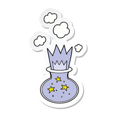 sticker of a cartoon magic potion