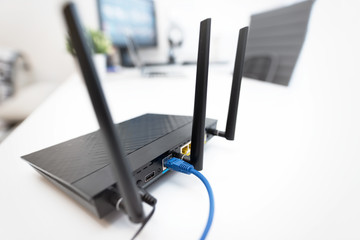 Modern dual band wireless router