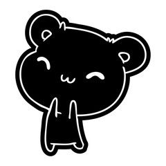 cartoon icon kawaii cute teddy bear