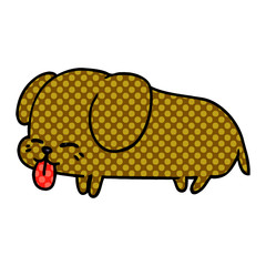 cartoon of cute kawaii dog