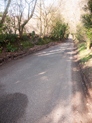 Naklejka premium Beautiful countryside Dedham water scene outside nature landscape space road