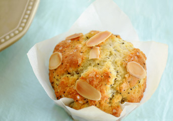Almond poppy seed muffins