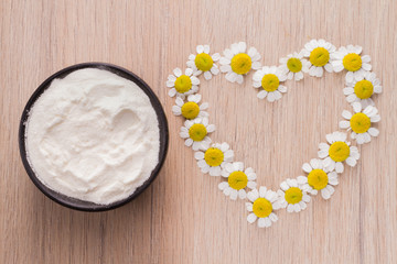 collagen protein top view, hydrolyzed collagen