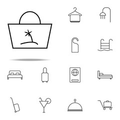 bag icon. Hotel icons universal set for web and mobile