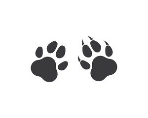 Fototapeta na wymiar paw logo icon of pet vector template