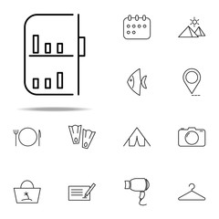 suitcase icon. Hotel icons universal set for web and mobile