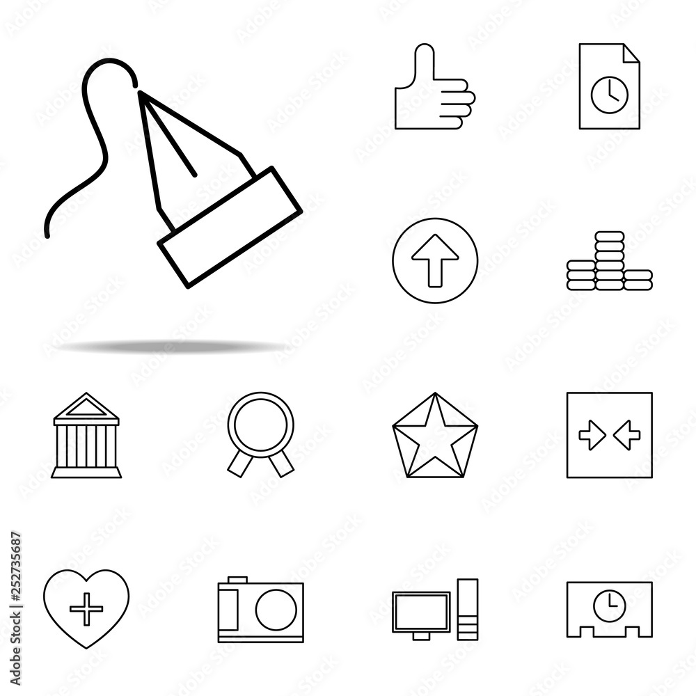 Poster drawing icon. web icons universal set for web and mobile
