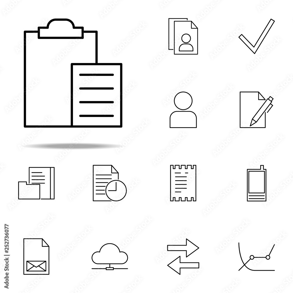 Poster list icon. web icons universal set for web and mobile