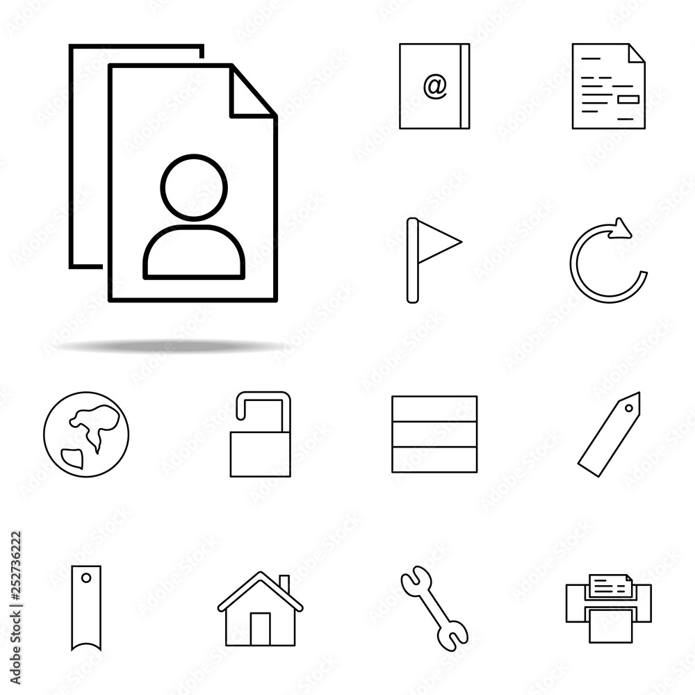 Poster administrative documents icon. web icons universal set for web and mobile