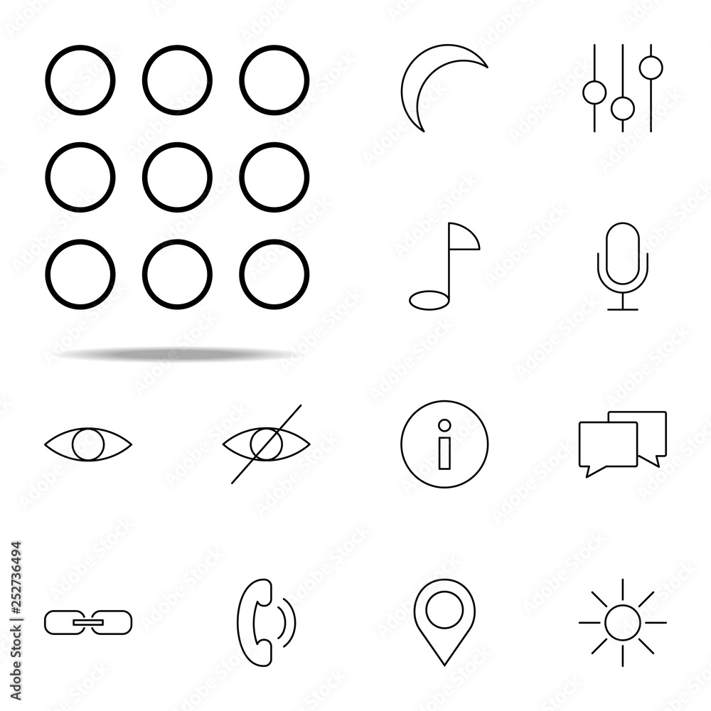 Poster dialing icon. web icons universal set for web and mobile