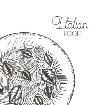 delicious pasta italian isolated icon