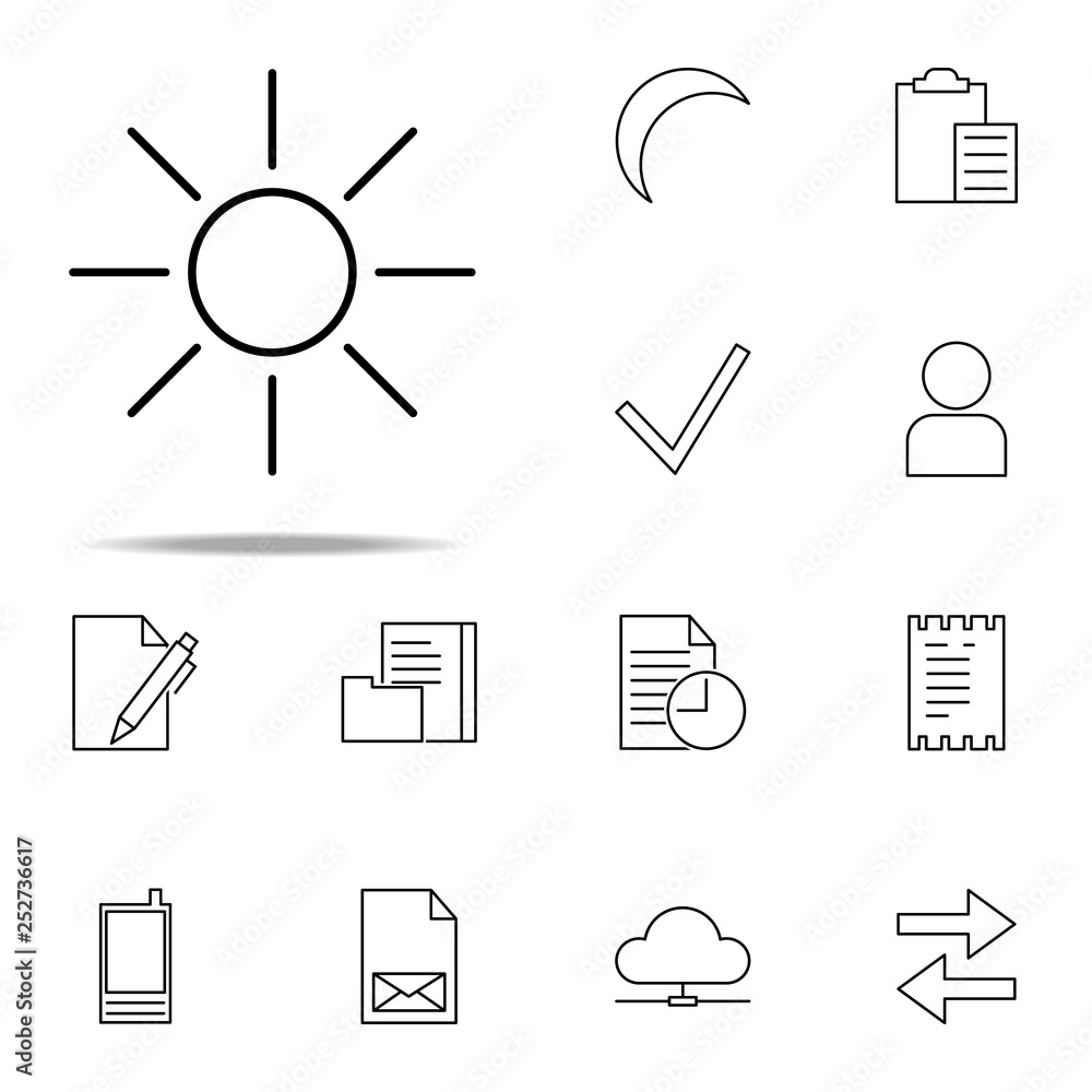 Poster brightness sign icon. web icons universal set for web and mobile