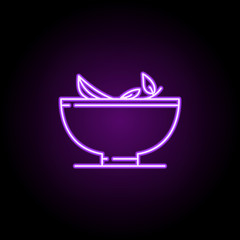Fototapeta na wymiar medical herbs line icon. Elements of Medicine in neon style icons. Simple icon for websites, web design, mobile app, info graphics