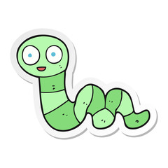 sticker of a cartoon snake