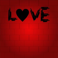Love Banner Red