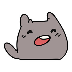 cartoon of a kawaii cat