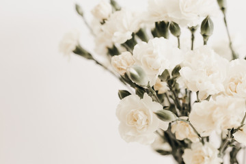 Elegant Neutral & White Floral