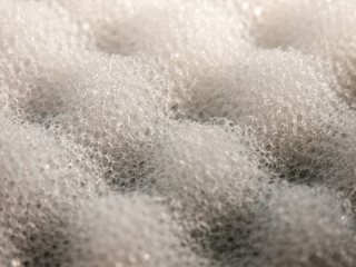 close up of white sponge texture bathroom macro comfort