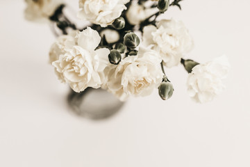 Elegant Neutral & White Floral