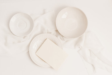 Elegant Neutral & White Floral